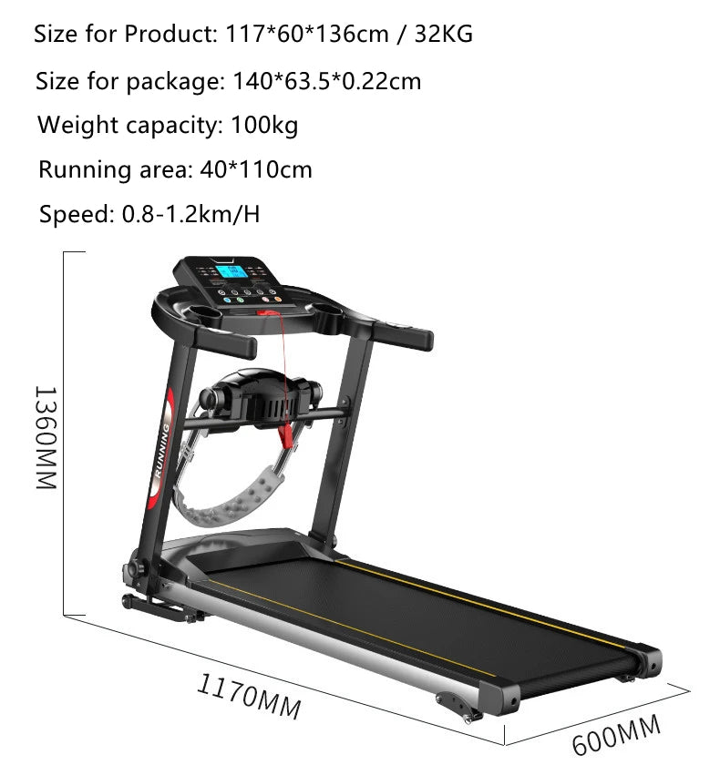 Tapis de course multifonction